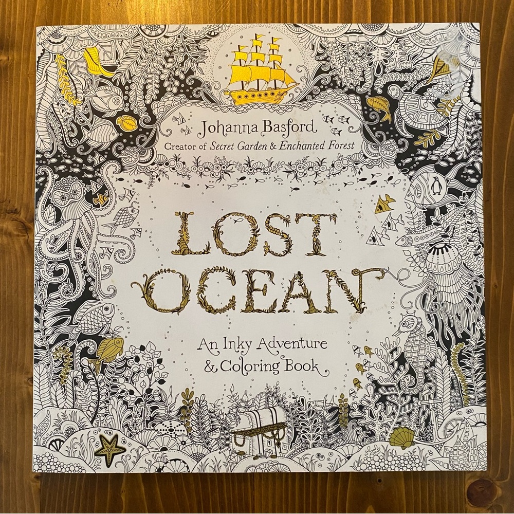 Lost Ocean adult colouring book by Johanna Basford
